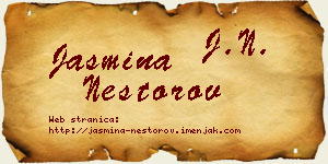 Jasmina Nestorov vizit kartica